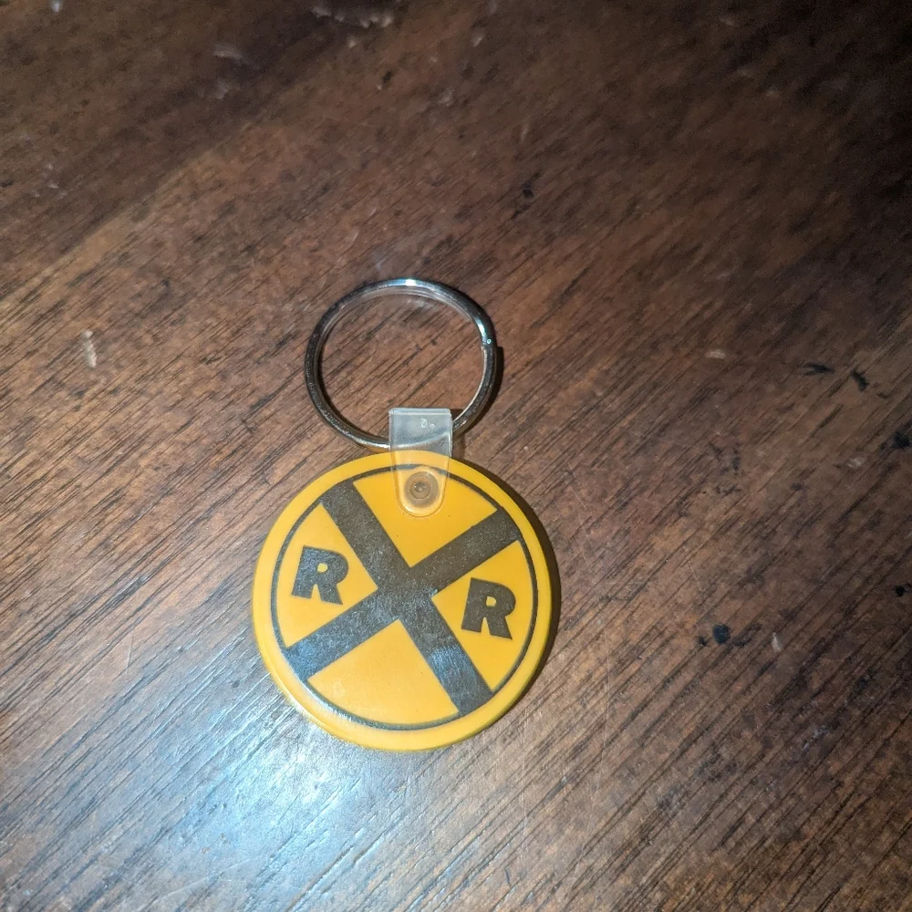 Vintage Safety PSA Keychains Railroad RR + “Do Buckle Don’t Booze”